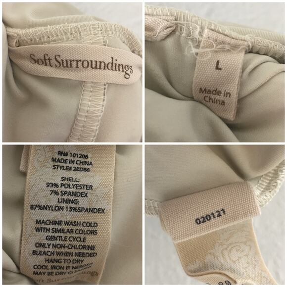 Soft Surroundings Go Lively Skort Zip Pockets Pull On Shorts Skirt Athleisure L - Picture 8 of 12